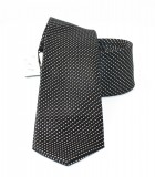          NM Slim Krawatte - Schwarz gepunktet Kleine gemusterte Krawatten